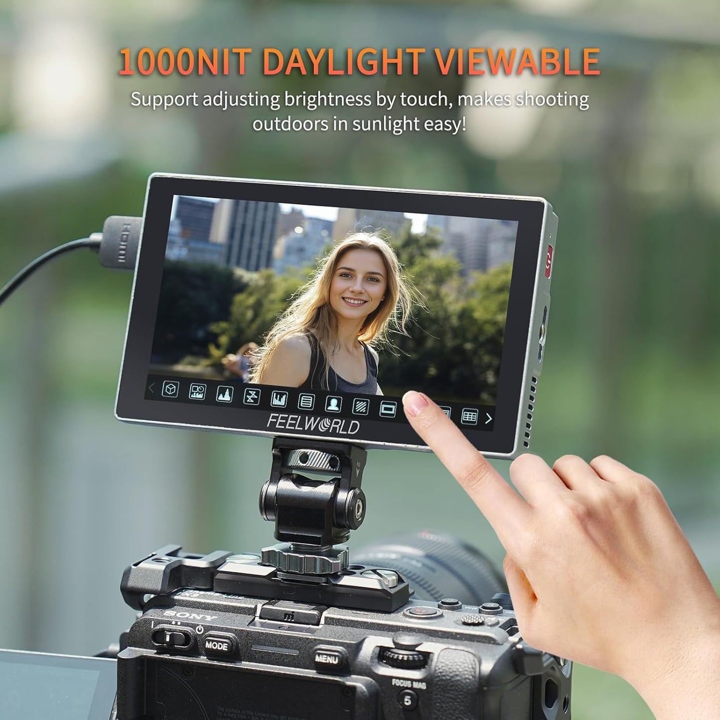 FEELWORLD P6X 5.5 inch 1000nit Touchscreen DSLR Monitor