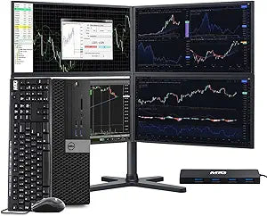 Dell Core i5 Trading PC Bundle - 32GB RAM, 4 Monitors (Renewed) — main product image