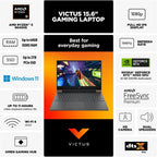 HP TPN-Q279 Victus 15 Ryzen 5 RTX 4050 Gaming Laptop