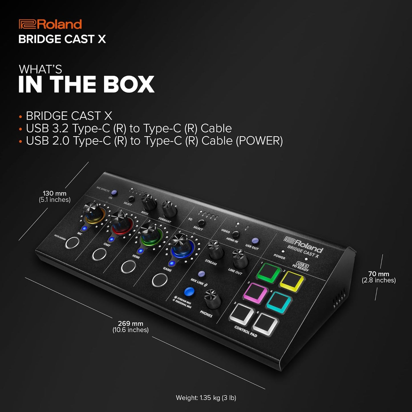 Roland BRIDGECSTX Dual Bus Gaming Mixer Interface
