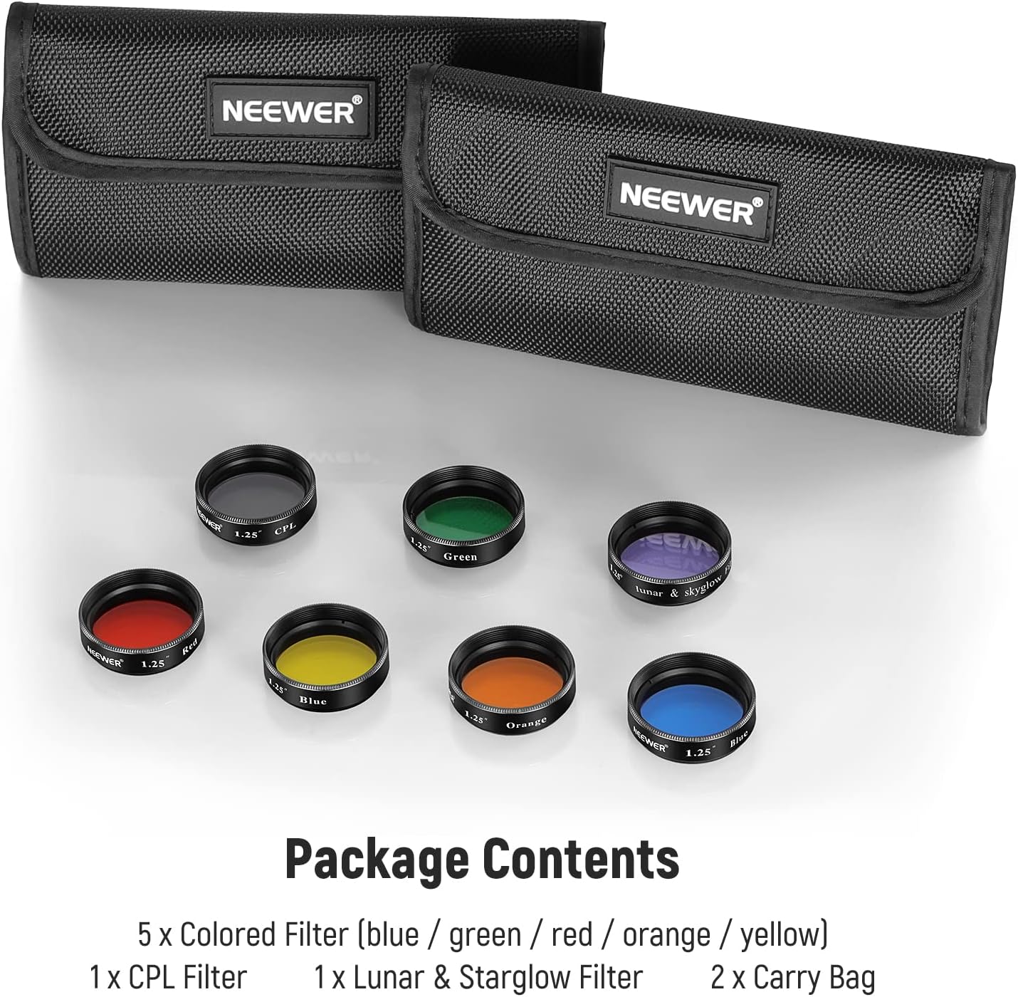 Neewer 10090864 1.25" Telescope Filter Set