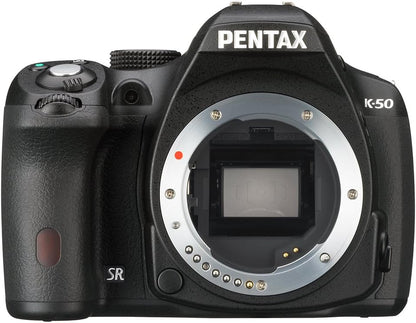 Pentax 10883 K-50 16MP Black DSLR Body Only