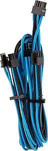 Corsair CP-8920256 Sleeved PCIe Dual Connector Cables - Blue/Black — main product image