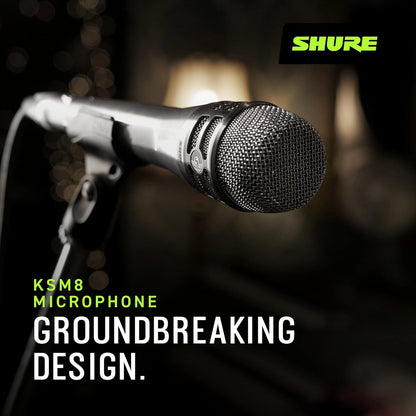 Shure KSM8/N Dualdyne Vocal Microphone Nickel Dynamic