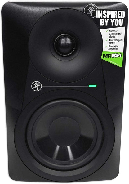 Mackie MR524 Studio Monitor Bundle Samson SR350 Headphones