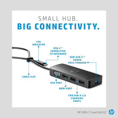 HP 235N8AA#ABA USB-C Travel Hub G2