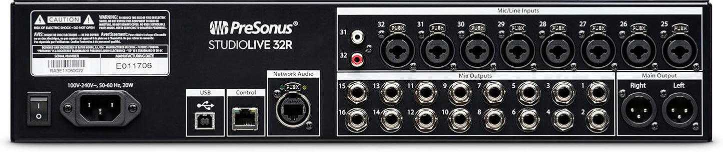 PreSonus StudioLive 32R Series III Digital Rack Mixer
