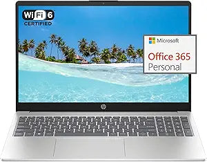 HP 15.6" HD Slim Laptop Intel N200 128GB SSD