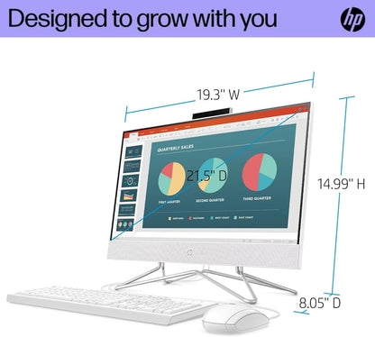 HP 22D All-in-One Desktop PC - 32GB RAM, 1TB SSD + 500GB External HDD