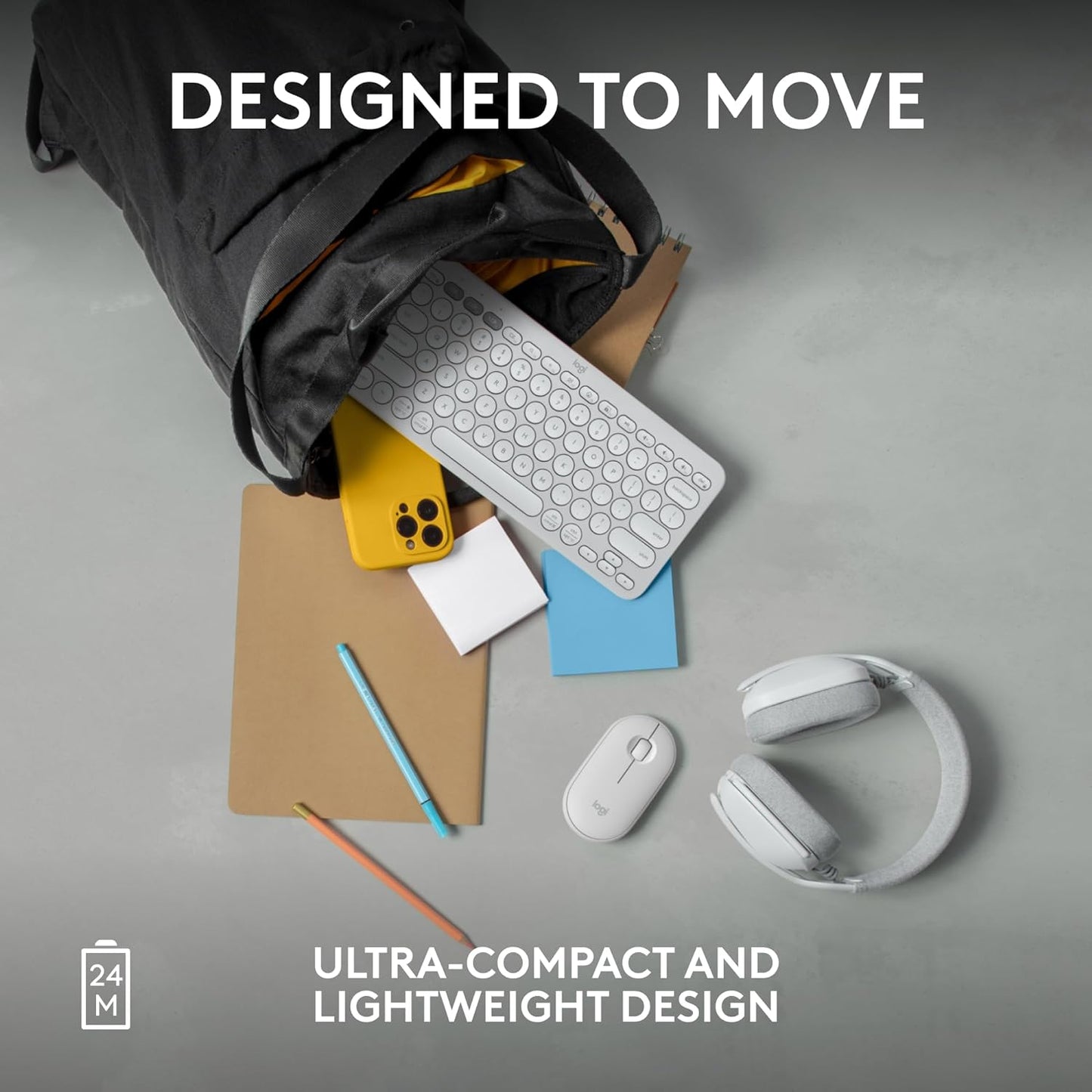 Logitech 910-007022 Pebble Mouse 2 M350s Bluetooth