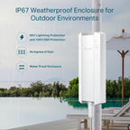 TP-Link EAP610-Outdoor AX1800 WiFi 6 Access Point (Renewed)