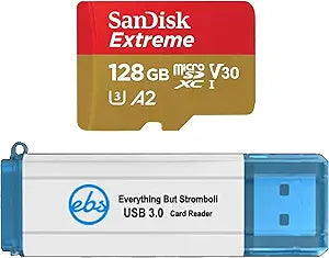 SanDisk 4351640425 128GB Extreme GoPro MicroSD Card Bundle