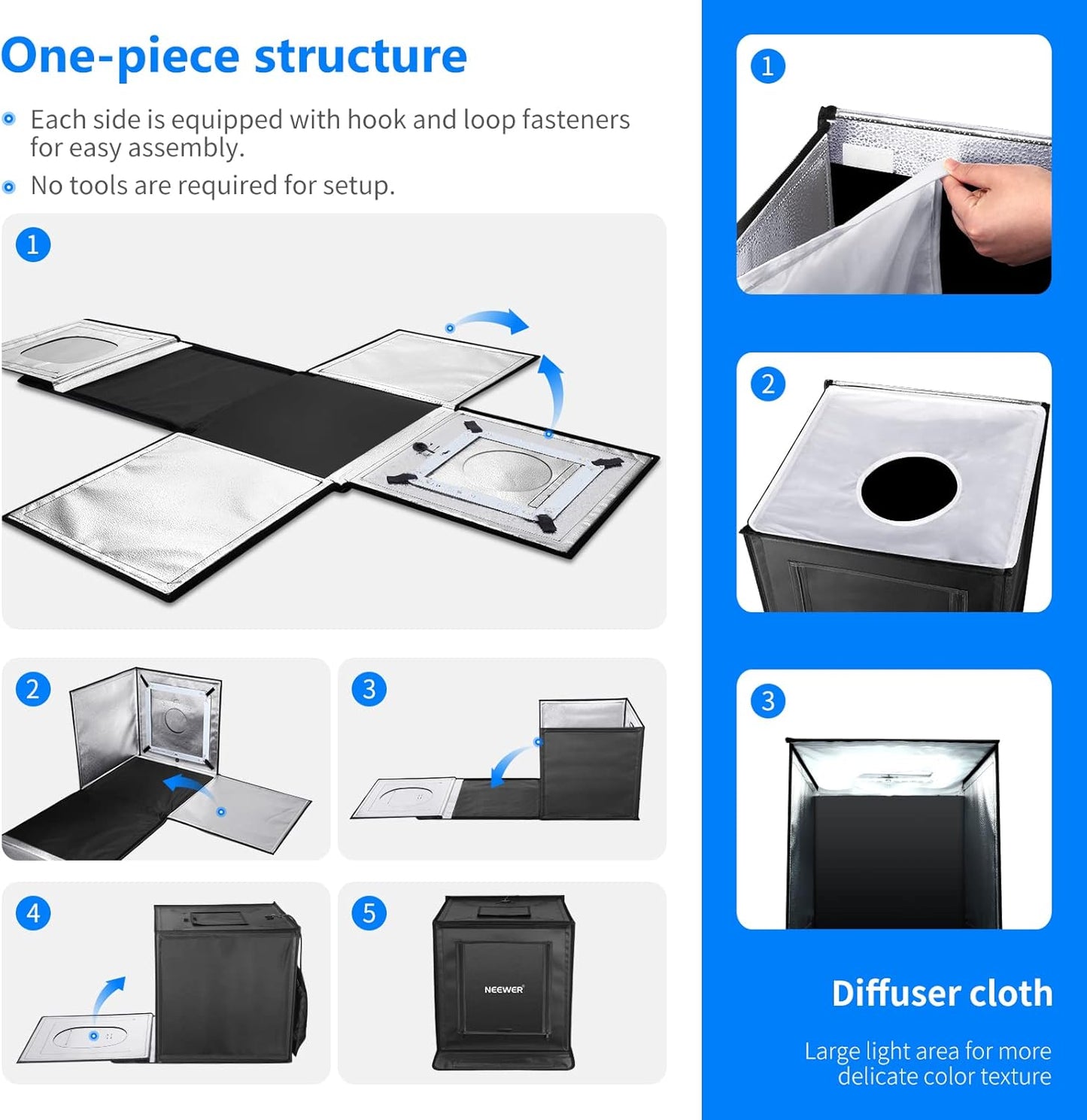 Neewer ZK-RY-02 16" Portable LED Photo Light Box