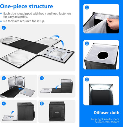 Neewer ZK-RY-02 16" Portable LED Photo Light Box
