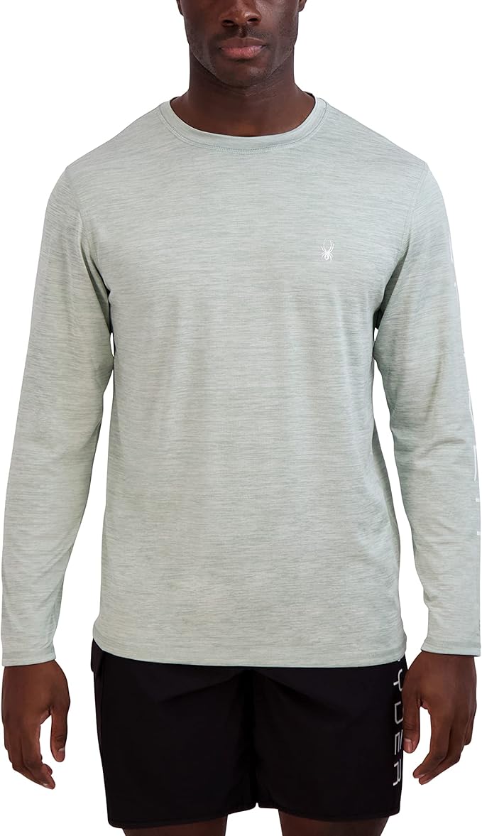 Spyder Standard Heather Men's Long Sleeve Rashguard — main product image