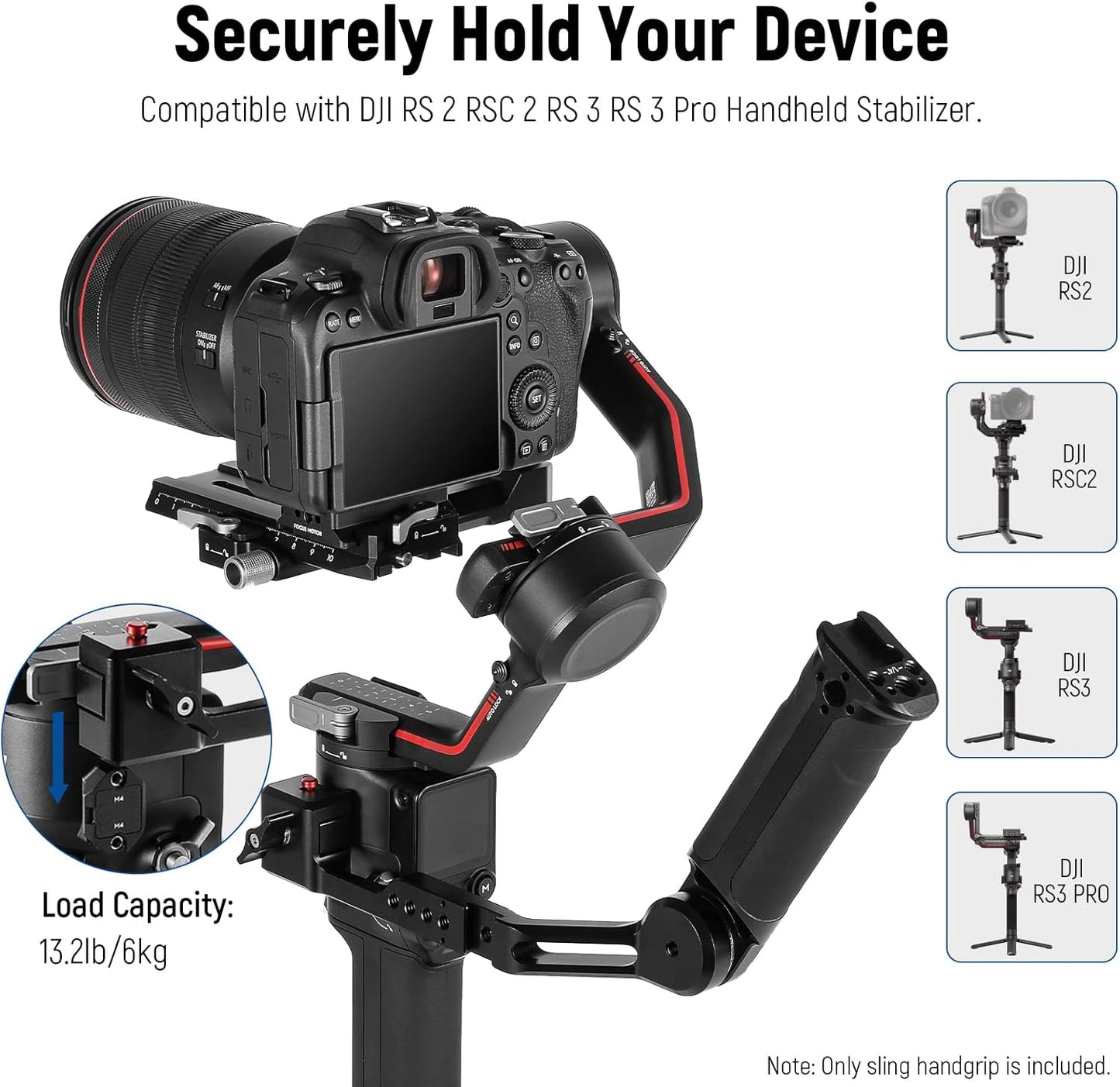 Neewer 10101298 Adjustable Sling Handle Grip - Gimbal Stabilizer