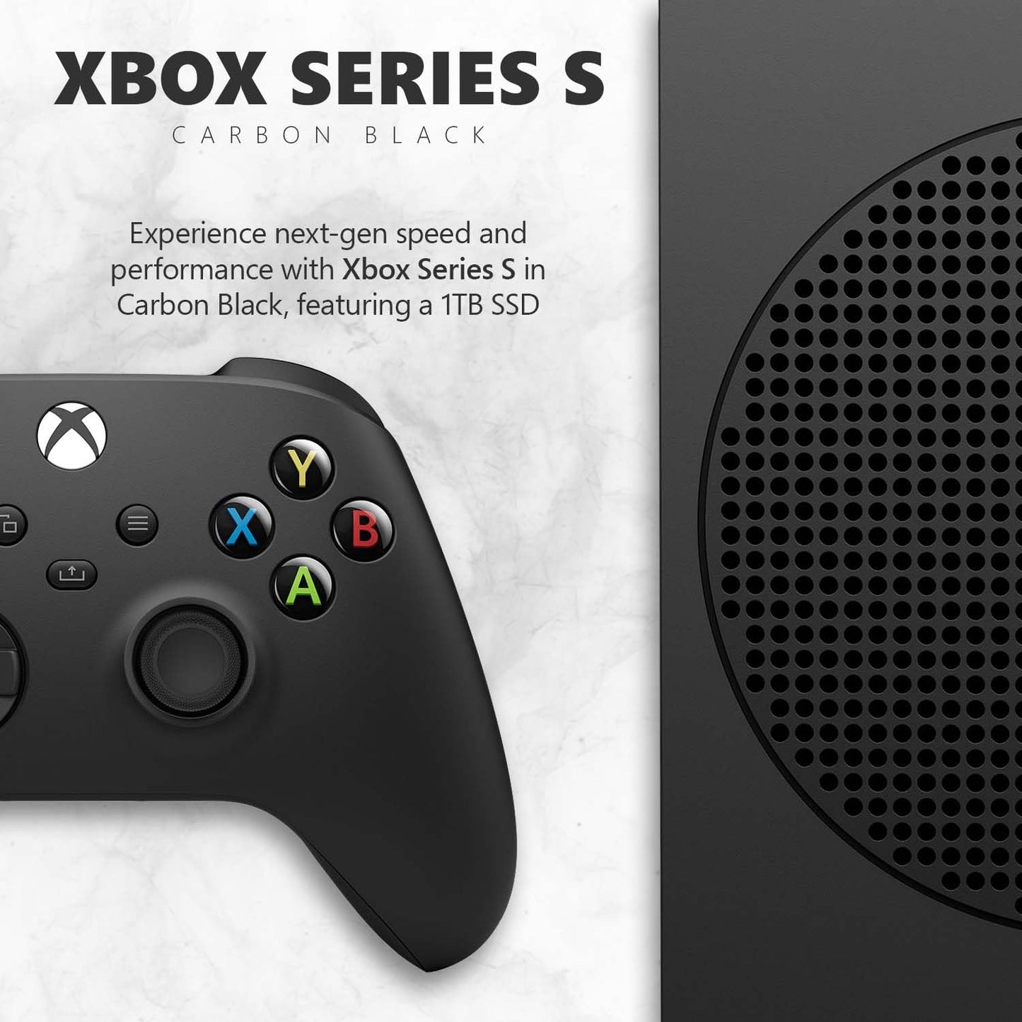 Microsoft XXU-00001 Xbox Series S 1TB Carbon Black Console