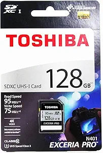 Toshiba N401 128GB SD Card 4K Video Recording