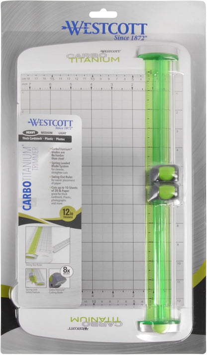 Westcott 16719 12" CarboTitanium Paper Trimmer