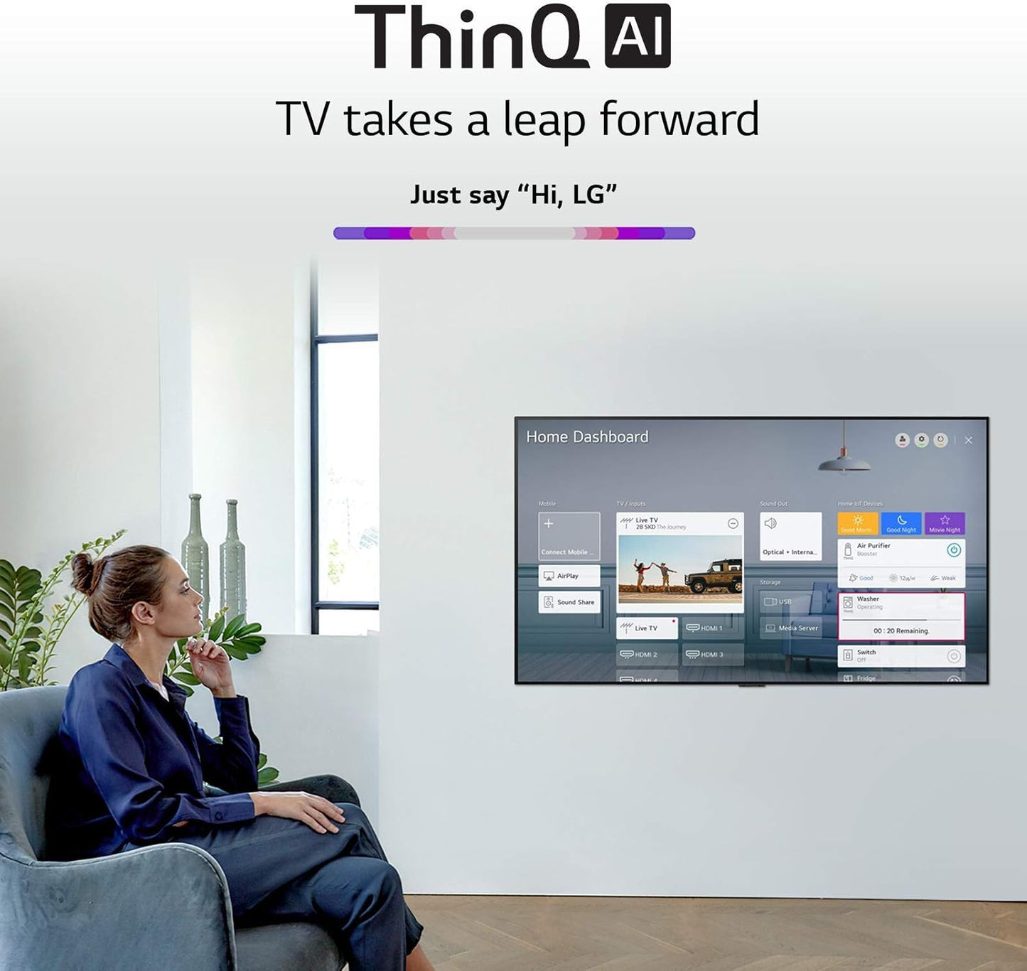 LG OLED65GXPUA GX 65-Inch 4K Smart OLED TV