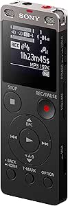 Sony ICDUX560BLK Digital Voice Recorder Black — main product image