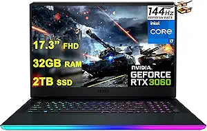 MSI GE76 Raider 17.3" i7 RTX 3060 Gaming Laptop