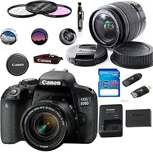 Canon CN800D/T7IDBB EOS 800D DSLR 18-55mm IS Lens Bundle
