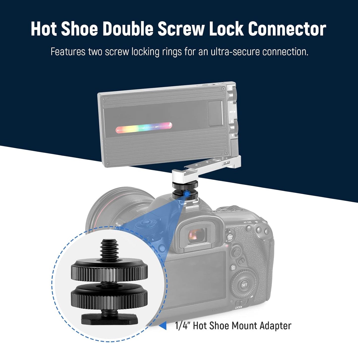 Neewer 10100957 8-Piece Cold Shoe Mount Adapter Set