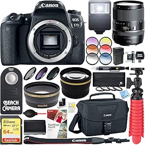 Canon E16CNEOS77D EOS 77D - 24.2MP DSLR - 16-300mm Lens Bundle