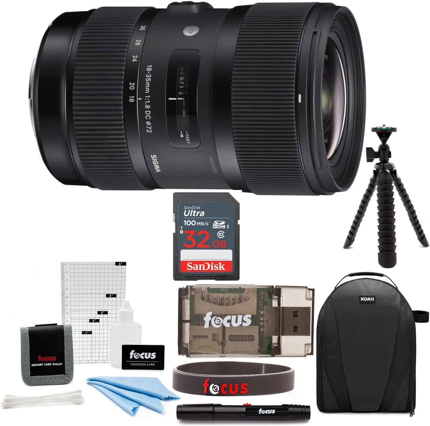 Sigma 18-35 F1.8 Canon Lens Bundle - Photography Kit