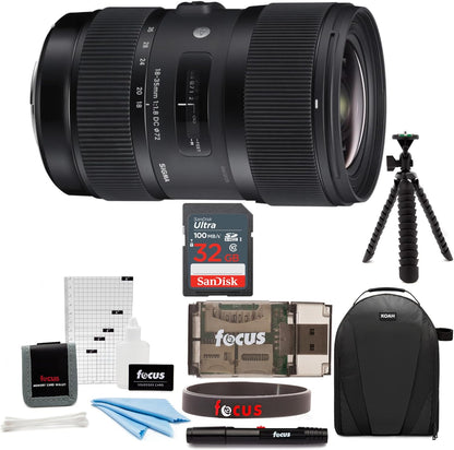 Sigma 18-35 F1.8 Canon Lens Bundle - Photography Kit