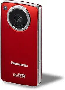 Panasonic HM-TA1PP-R Ultrathin HD Pocket Camcorder - Red