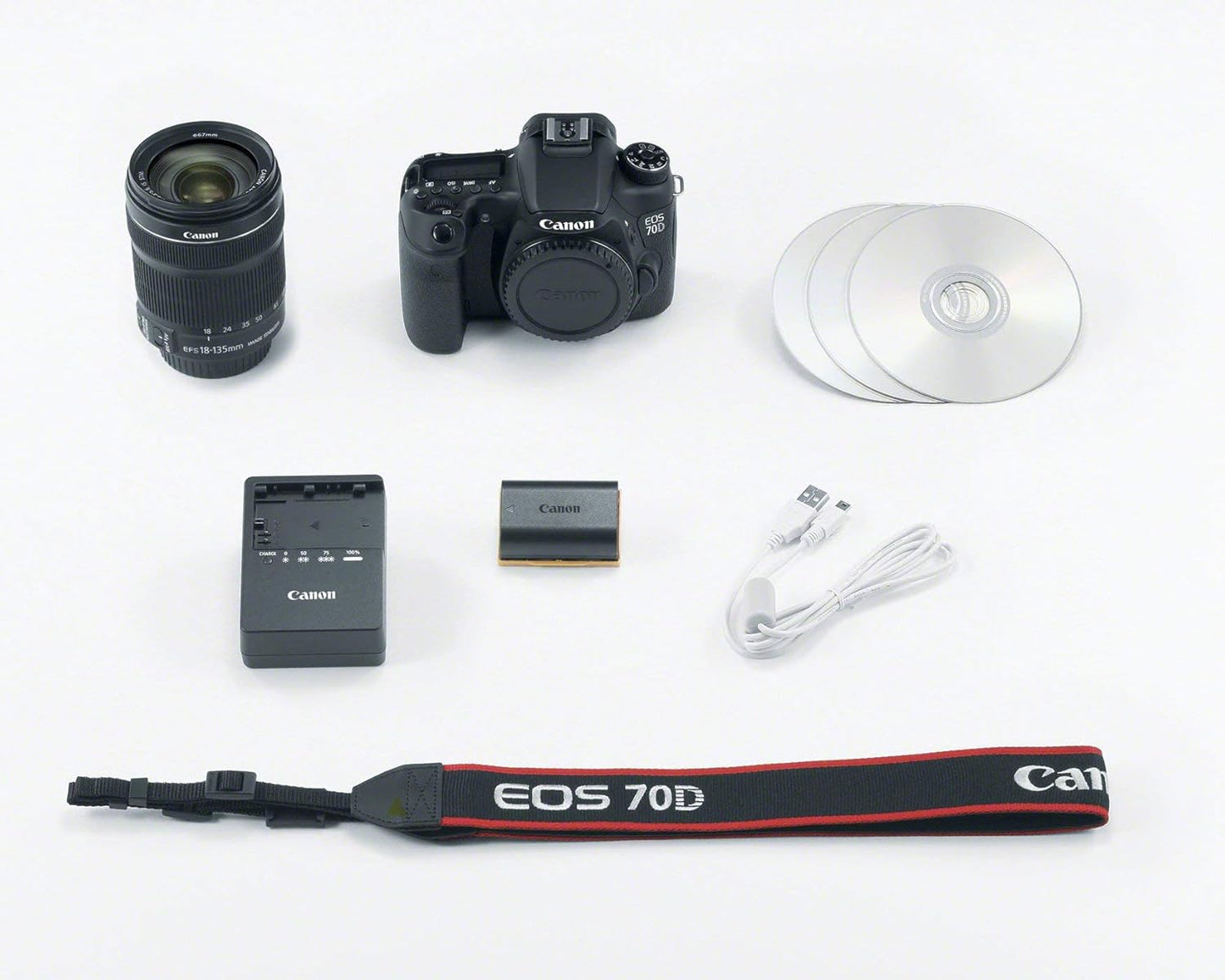 Canon 8469B016 EOS 70D DSLR Camera 18-135mm STM Lens