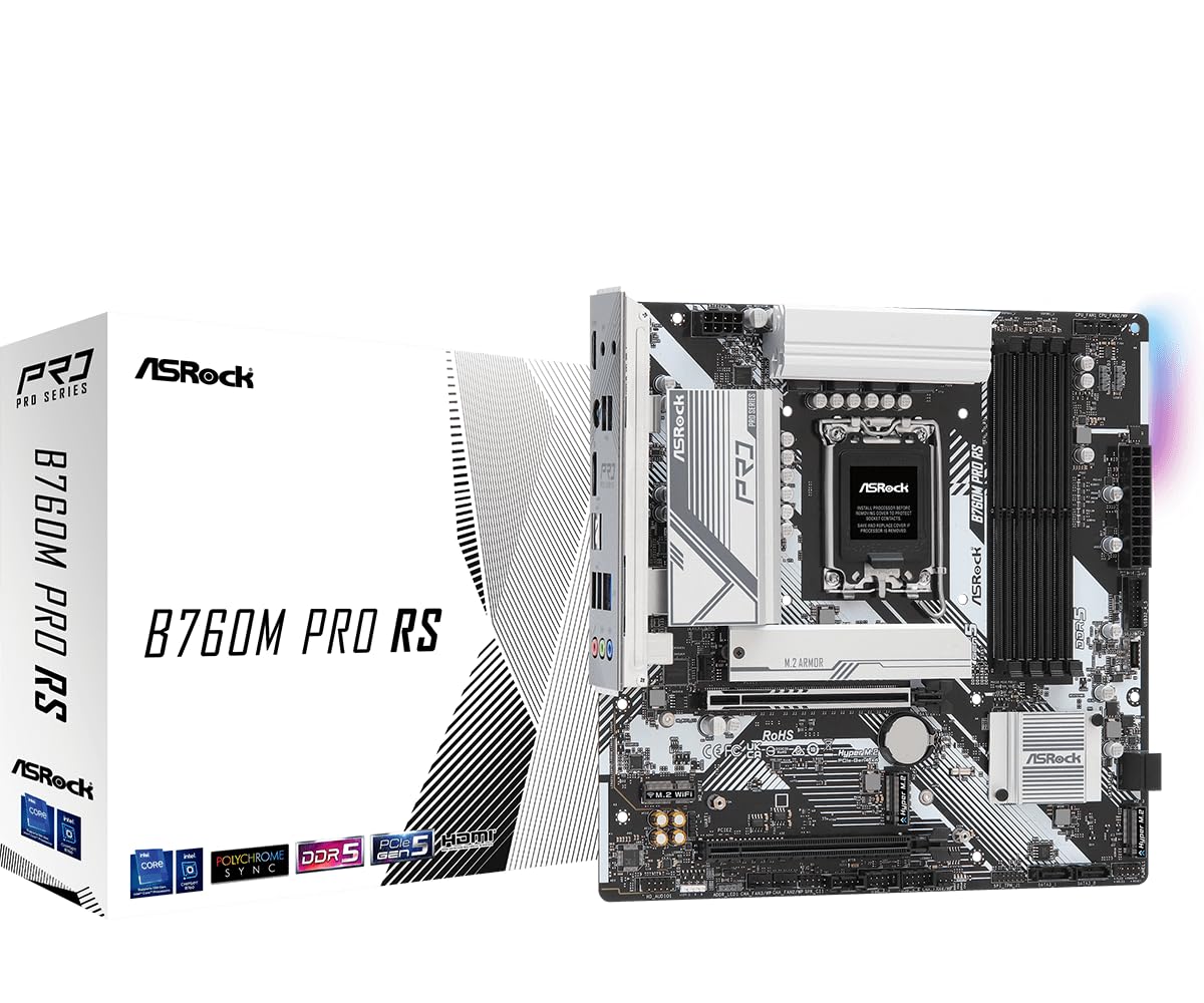 ASRock B760M Pro RS DDR5 Motherboard - Intel LGA1700