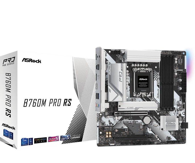 ASRock B760M Pro RS DDR5 Motherboard - Intel LGA1700 — main product image