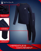 Spyder Thermal Underwear Set Kids Fleece Lined Base Layer