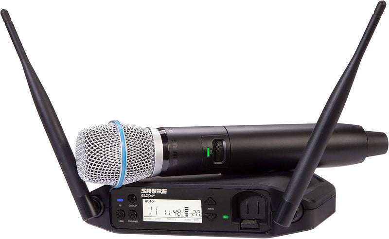Shure GLXD24+/B87A-Z3 Dual Band Digital Wireless Mic System — main product image