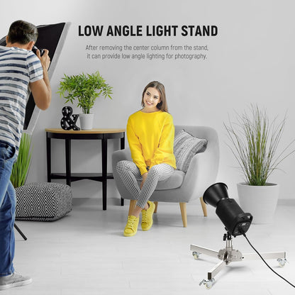 Neewer 10103529 Heavy Duty Light Stand with Casters