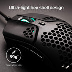 HyperX 4P5E4AA-cr Pulsefire Haste Ultra-Light Gaming Mouse