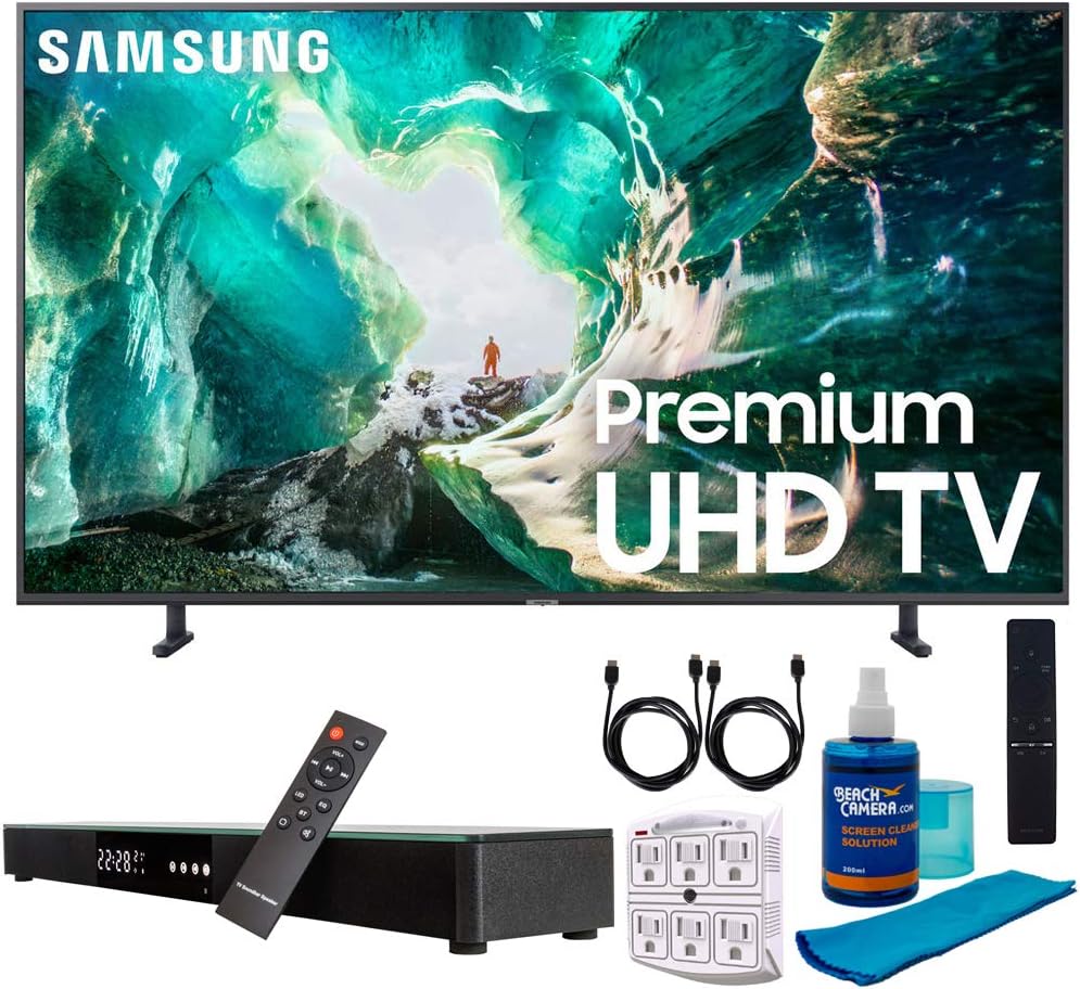 Samsung UN65RU8000 65" 4K UHD TV w/Soundbar Bundle