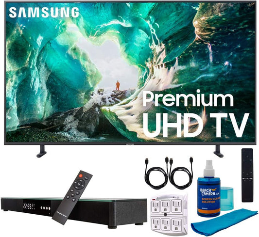 Samsung UN65RU8000 65" 4K UHD TV w/Soundbar Bundle