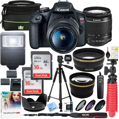 Canon E15CNEOSRT71855 EOS Rebel T7 DSLR Camera Bundle