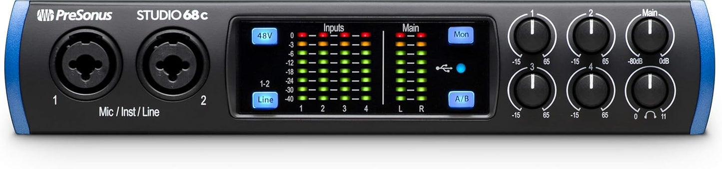 PreSonus Studio 68C USB-C Audio MIDI Interface