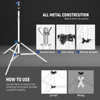 Neewer 10104305 10ft Backdrop Support System with Clamps