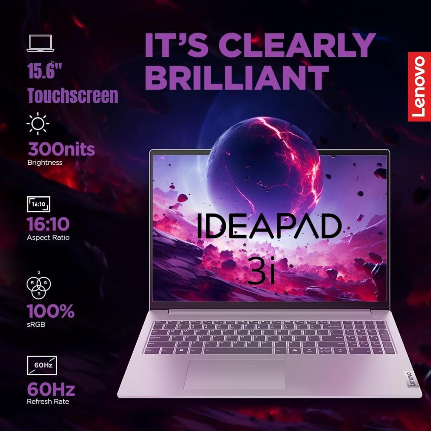 Lenovo 15.6 IdeaPad 3i Touchscreen Laptop