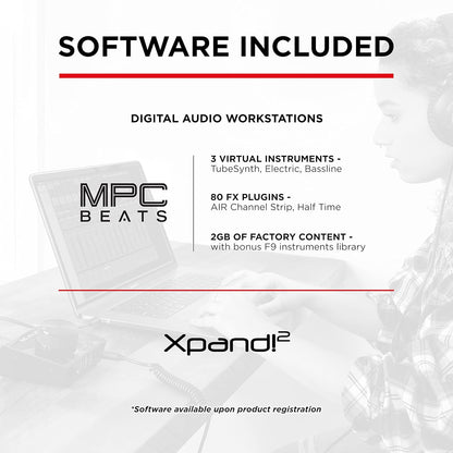 M-Audio AIR Hub USB Audio Interface with 3-Port Hub & Software