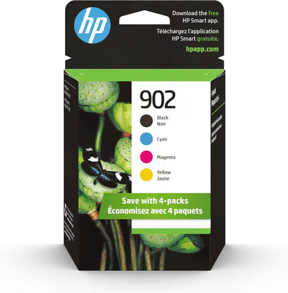 HP X4E05AN 902 Original Black/Color Ink Cartridge 4-Pack