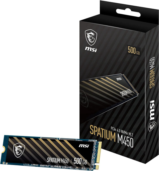 MSI S78-440K090-P83 SPATIUM M450 500GB PCIe NVMe SSD
