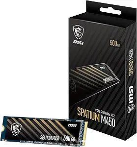 MSI S78-440K190-P83 SPATIUM M450 500GB NVMe SSD — main product image