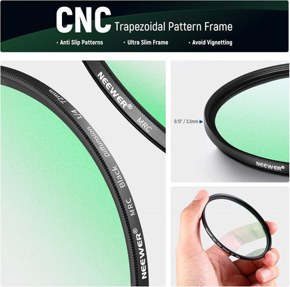 Neewer 10101764 72mm Black Diffusion Lens Filter Kit
